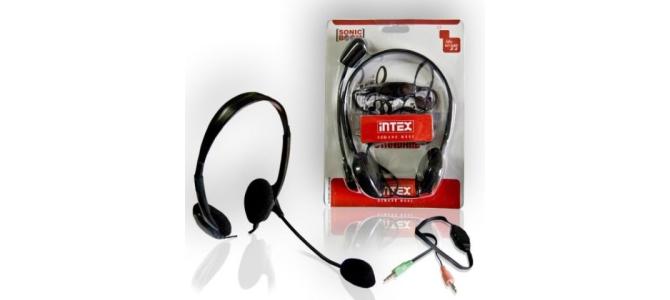 Casti cu microfon,Tastatura standard Intex,Mouse optic USB,