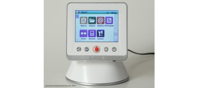 * Vodafone Webby - Internet TV / Radio - Alarm - Mail *