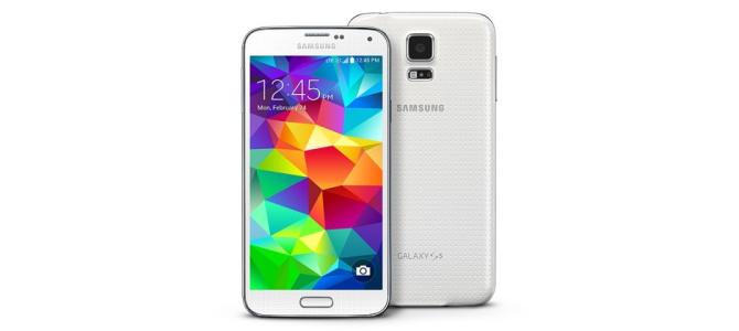 SAMSUNG Galaxy s5 White Aproape NOU in cutie stare 10/10 model G900F - 1599 Ron