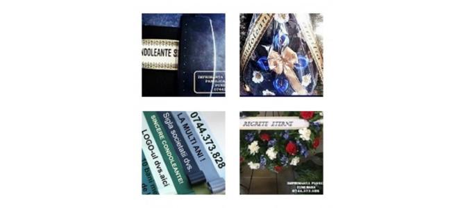 Imprimanta panglici coroane funerare si florale
