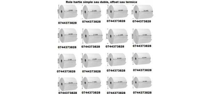 Rola hartie termica in orice tipodimensiune.