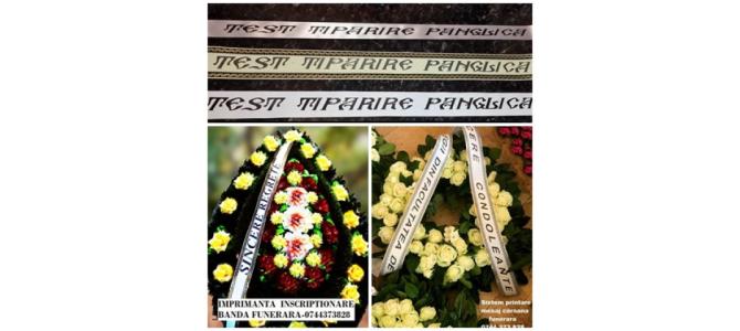 Imprimanta panglica funerara, florarii-0744373828
