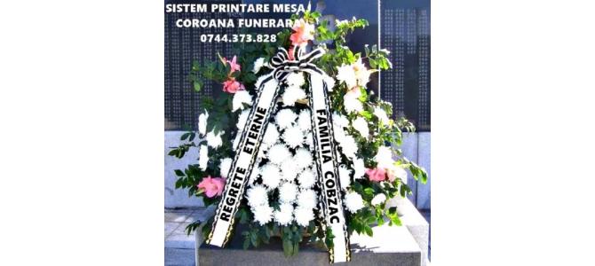 Imprimanta scriere panglica lenta funerara, florarii..