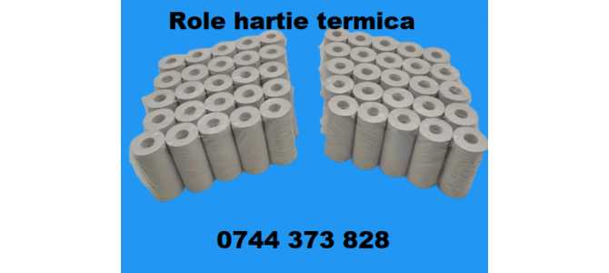 Role hartie imprimante bonuri, pos-uri, retail, logistica,