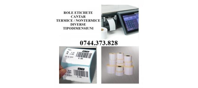 Role cu etichete pentru cantare electronice B2B, autoadezive