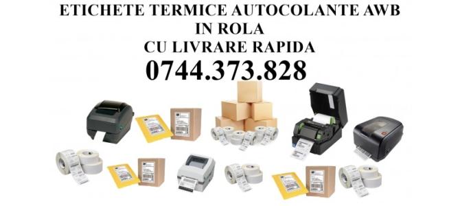 Role etichete AWB autoadezive B2B termice