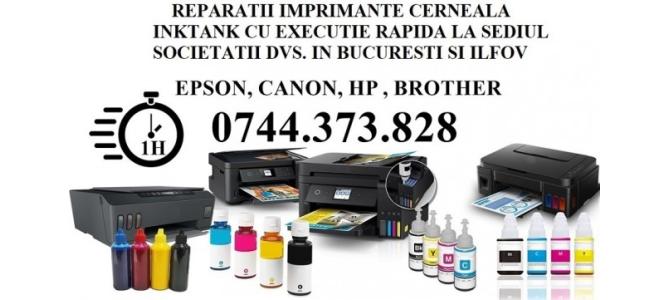 B2B-1h. Reparatii  imprimante cu rezervoare cerneala in Bucu