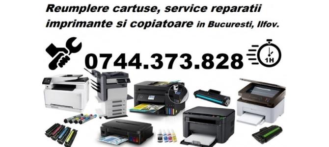 Reumplere cartuse, reparatii imprimante  in Bucuresti