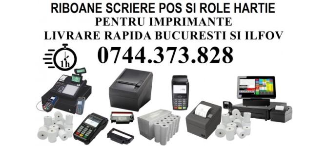 Riboane scriere pos-uri role hartie  imprimante 0744373828.