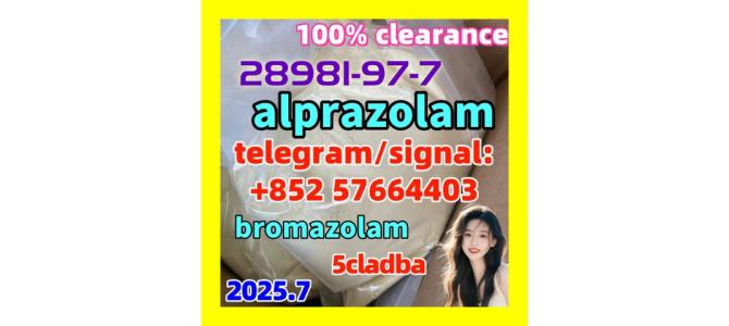 High quality alprazolam 28981-97-7   100% delivery