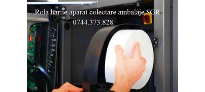 Rola hartie aparate reciclare SGR RetuRO , Tomra