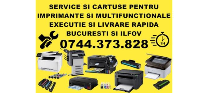 Reparatii imprimante cu livrare cartuse in Bucuresti