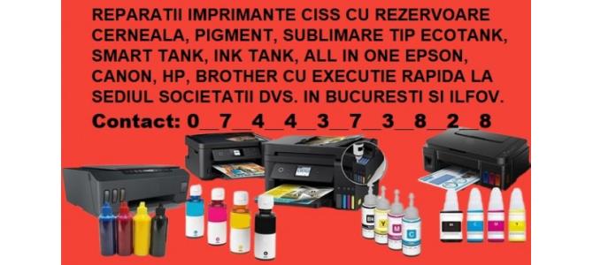 Reparam imprimante rezervoare cerneala ink in Bucuresti !..